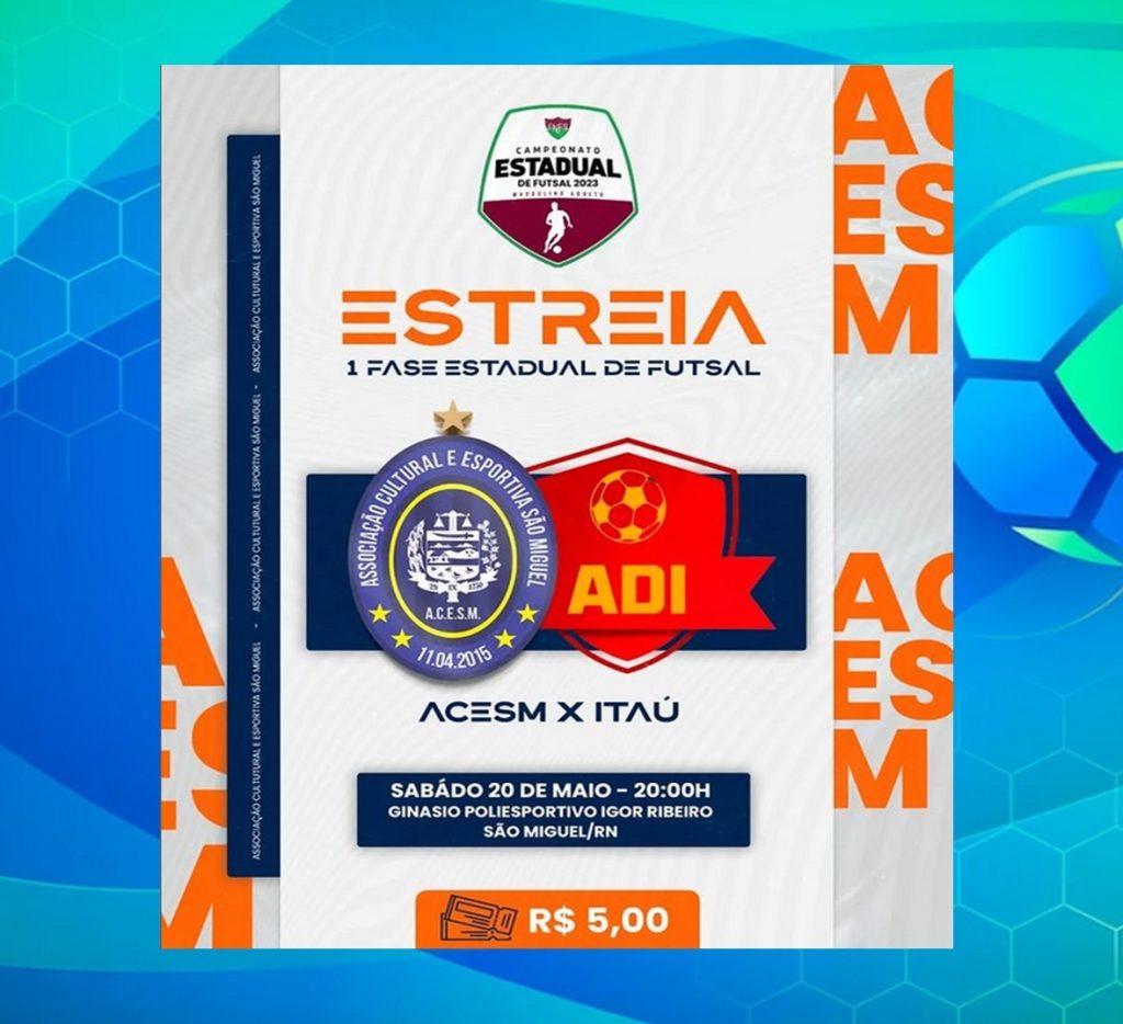 ESTRÉIA CONFIRMADA DA ACESM DIA 20 DE MAIO EM SÃO MIGUEL/RN