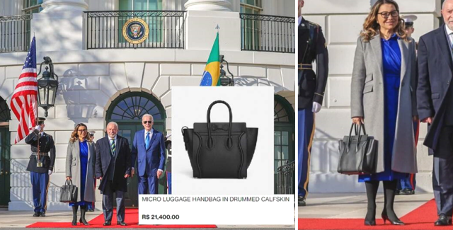 Em nome do “Socialismo”: Bolsa de grife de luxo de Janja custa 99 anos de reajuste do mínimo